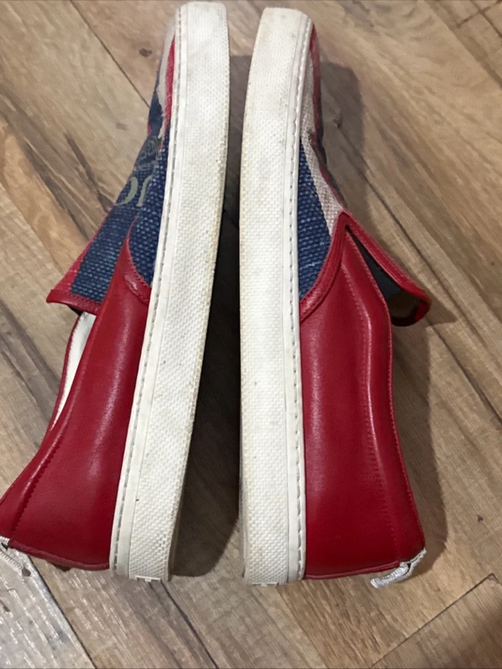 GUCCI SYLVIE LOGO SLIP ON SNEAKERS - MENS 10.5 - Picture 5 of 14